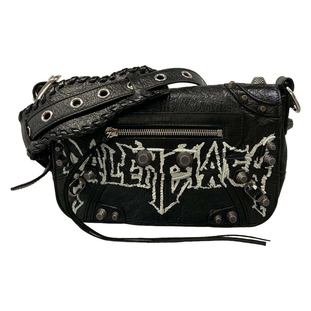 Balenciaga Le Cagor XS Shoulder Bag 719082 Black White